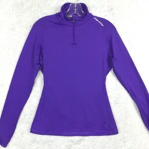 Under Armour‎ Womens 1/4 Zip Sweatshirt Pullover Fitted Coldgear Purple M